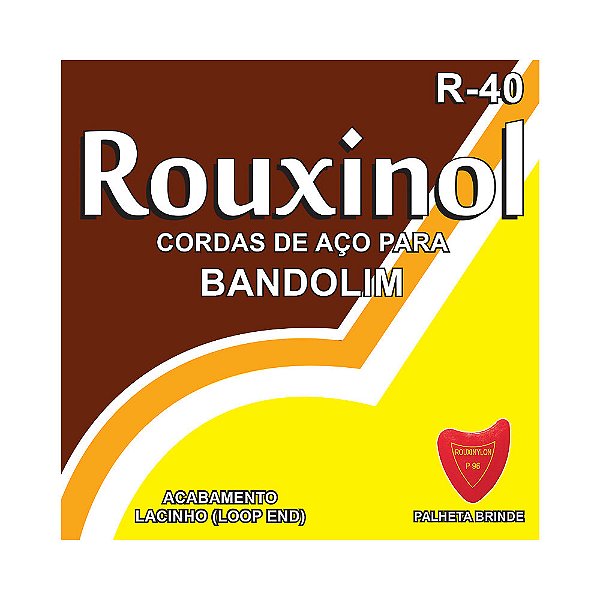 Encordoamento Para Bandolim (Palheta) Rouxinol R40.