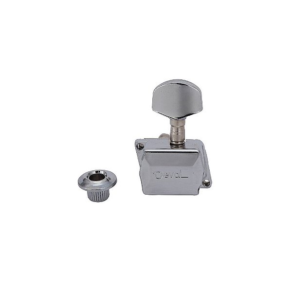 Tarraxa Guitarra Semi Blindada 3x3 Cromada 705CH Deval