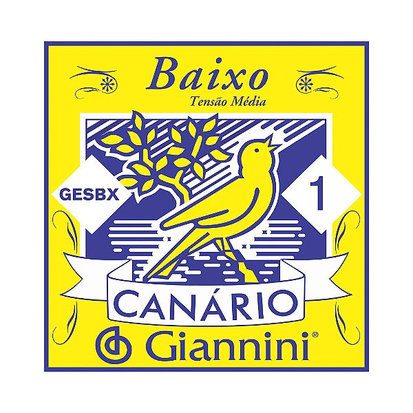 Corda Avulsa Baixo 1 Giannini Canário GESBX.1