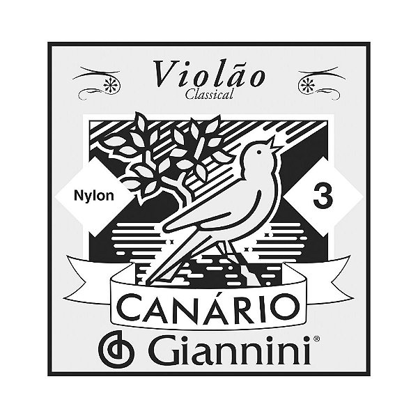 Corda Avulsa Violão Nylon 3 Giannini Canário GENW3