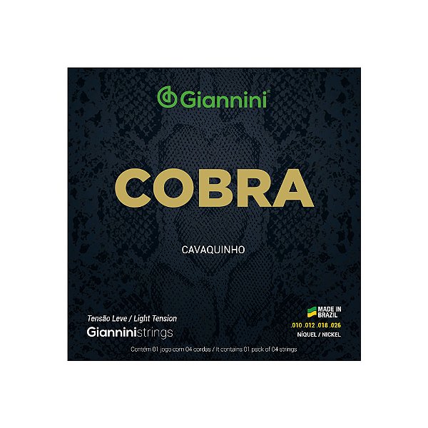 Encordoamento Cavaco Leve Nickel Giannini Cobra GESCL