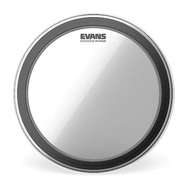Pele Bumbo 22 (10 Unidades) Evans EMAD2 Transparente