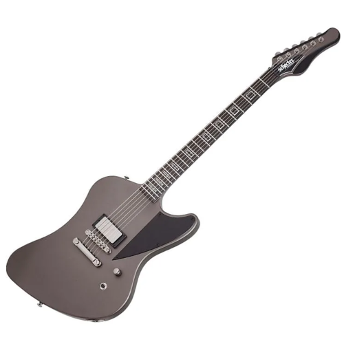 Guitarra Schecter Paul Wiley Noir Satin Carbon Grey com Corpo em Mogno Braço 3 Peças Mogno Set-Neck com Reforço de Carbon Fiber Escala em Ébano Frets em Aço Inoxidável Captador Schecter USA Pasadena Plus 398