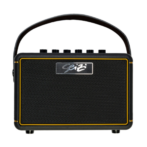 Amplificador para Guitarra Seizi Smart Amp 10W Black com Bluetooth Efeitos Bateria Eletrônica Entrada para Microfone e Pilhas Recarregáveis 10361147