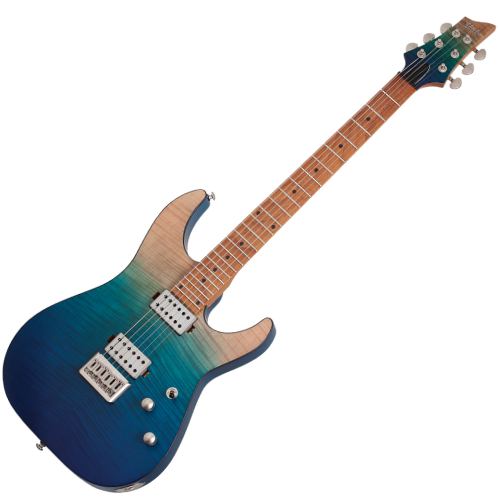 Guitarra Schecter C-1 Standard Plus Black Fade com Corpo em Basswood Braço Maple Bolt-on Perfil Thin Escala em Pau-Ferro com Captadores Schecter Diamond SuperRock HH Ponte TonePros Tune-O-Matic com String-Thru Body 3937