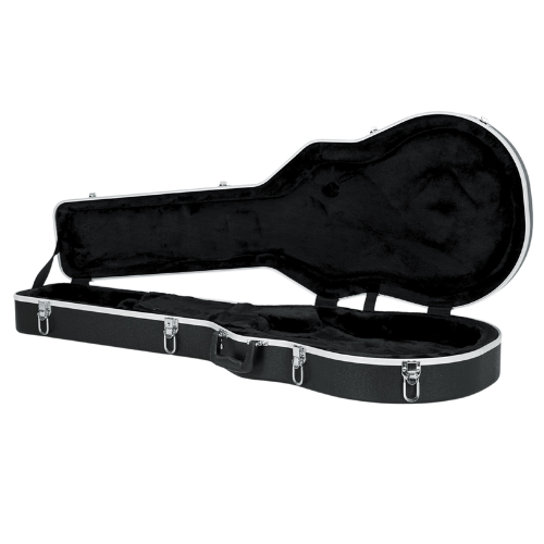 Case para Guitarra Gator GC Lps para Les Paul com Estrutura ABS Ultra Resistente Interior em Microveludo Vermelho com Espuma Acolchoada Alças Ergonômicas Travas Reforçadas e Design Específico para Formato Les Paul