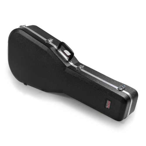 Case para Violão Gator GC PARLOR para Violão Parlor com Estrutura ABS Ultra Resistente Interior em Microveludo Vermelho Alças Ergonômicas Travas Reforçadas e Design Específico para Corpo Parlor