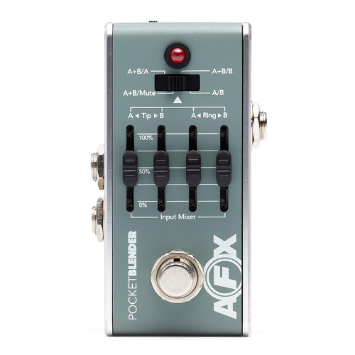 Pedal Fishman AFX Pocket Blender Acoustic ABY Plus DI PRO-AFX-DI2 com Mixer Dual Path e Saída Balanceada