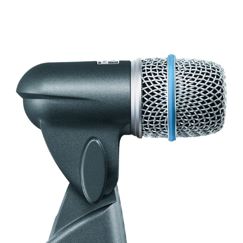 Microfone Shure Beta 56A para Caixa e Tom Supercardioide com Mount Integrado XLR Neodímio Shock-Mount Pneumático Grade Metálica