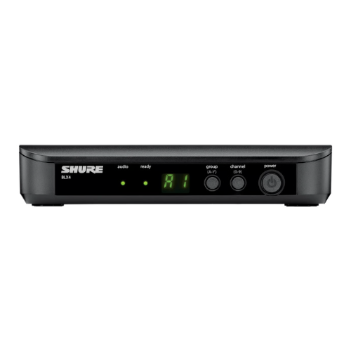 Receptor Shure BLX4 M15 Sem Fio UHF 1 Canal com Rack Mount QuickScan 12 Canais Antenas Removíveis XLR