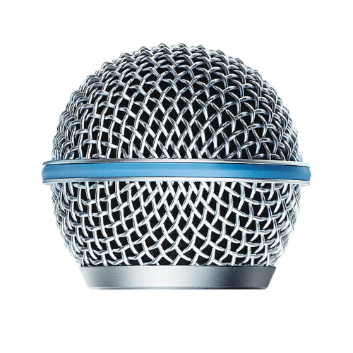 Grade de Reposição Shure RK265G Original para Beta 58A Metal Ball-Type Grille Prata com Suporte Interno Resistente a Amassados