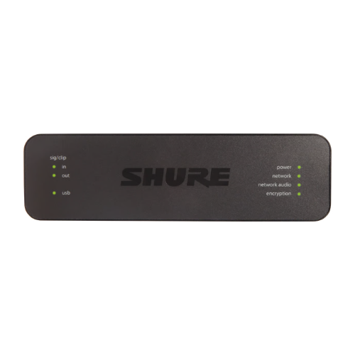 Interface Shure ANIUSB MATRIX USB/Dante com Mixer Matriz 4x2 Canais PoE+ Entrada/Saída Analógica e USB para Conferência