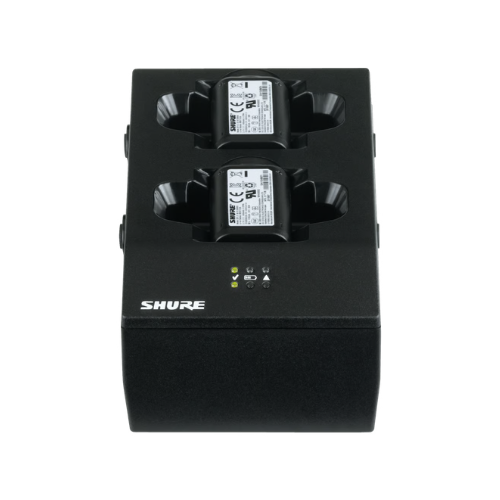 Estação de Carregamento Shure SBC200 Dual Docking para 2 Baterias SB900C Íons de Lítio com ou sem Fonte de Alimentação