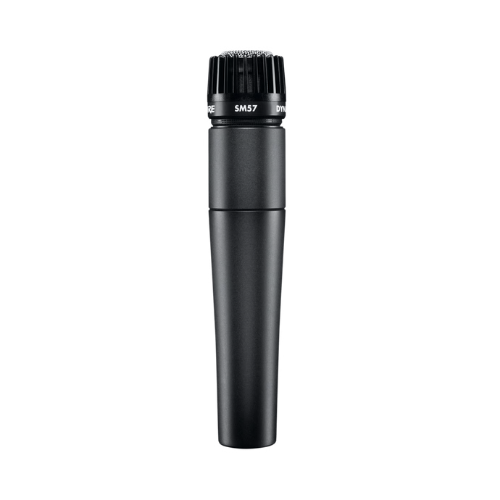 Microfone Shure SM57-LC para Instrumentos Dinâmico Cardioide com Shock-Mount Pneumático Filtro Anti-Pop Integrado Adaptador A25D e Bolsa de Transporte