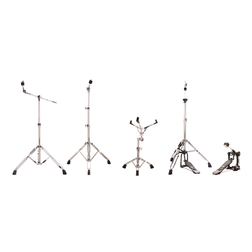 Kit de Hardware Michael DMHK450 Pack para Bateria 5 Peças - Estante Girafa Reta Chimbal Caixa e Pedal Simples