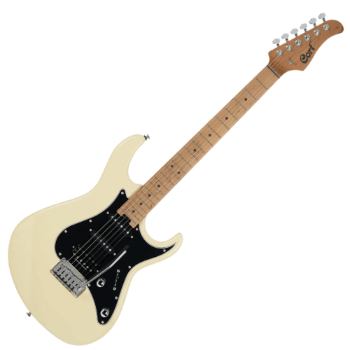 Guitarra Cort G290 Modern MBG Military Beige com Captadores HSS Seymour Duncan TB4 e Voiced Tone Ponte Tremolo CFA-III