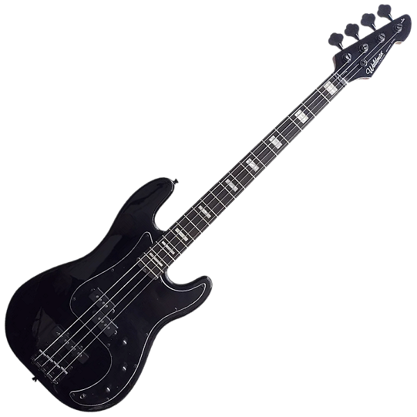 Contrabaixo Waldman GPJ 200XB AB All Black Motown Series Preto 4 Cordas PJ com Black Hardware Captadores Precision Jazz Bass e Corpo Hard Wood