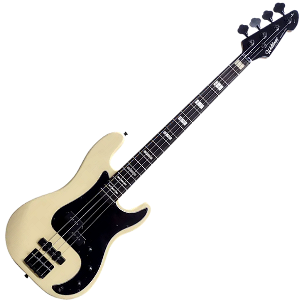Contrabaixo Waldman GPJ 200XB IV Ivory Motown Series 4 Cordas PJ com Black Hardware Captadores Precision Jazz Bass e Corpo Hard Wood