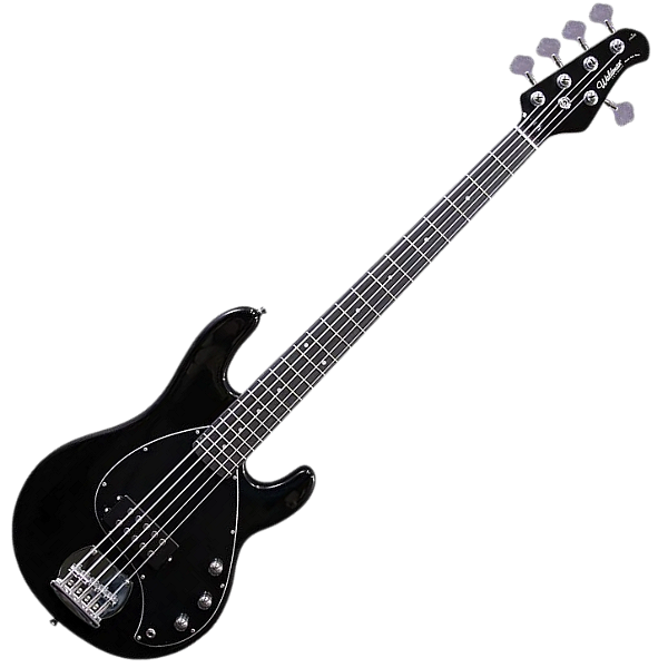 Contrabaixo Waldman MB 105 BBK Black 5 Cordas Ativo com Captadores Humbucker Corpo Hard Wood e Black Hardware
