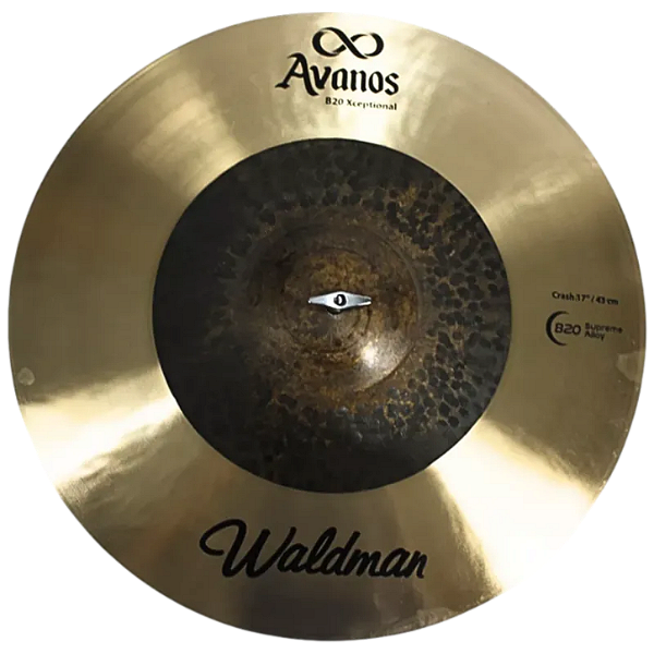 Prato Crash Waldman AVA 17 Polegadas AVA-CR17 Bronze B20 Som Brilhante Ataque Rápido e Excelente Projeção para Bateria