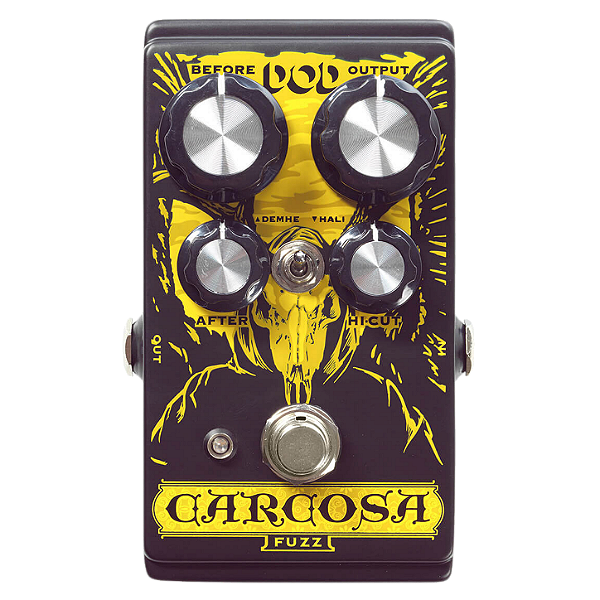 Pedal de Fuzz DOD Carcosa Fuzz Analog Fuzz com Controles Before After Output Hi-Cut Chave Demhe/Hali e True Bypass