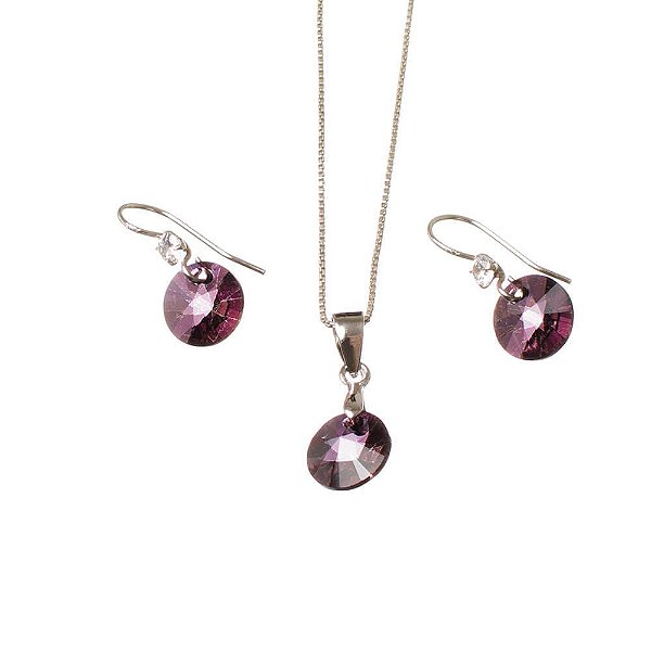 Conjunto de Prata Cristal
