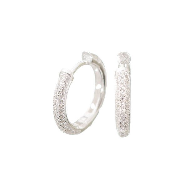 Brinco Prata Argola Vazado 19 mm