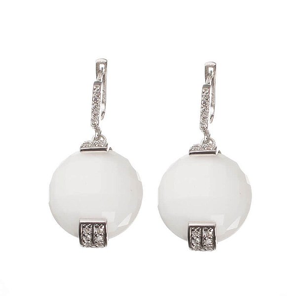 Brinco Prata Dolomita Zircônias