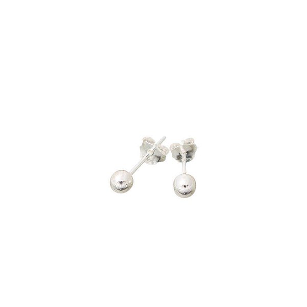 Brinco Prata Bolinha 4mm