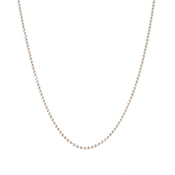 Corrente Bolinha Prata Diamantada 45CM