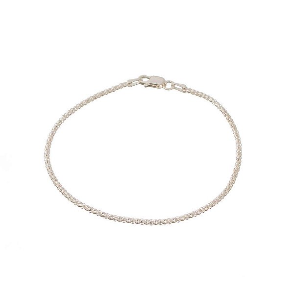 Pulseira Prata Pipoca 19cm