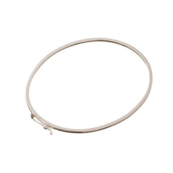 Pulseira Bracelete Prata Quadrado