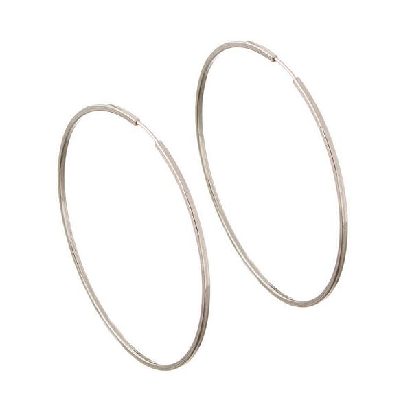 Brinco de Prata Argola Fio Quadrado