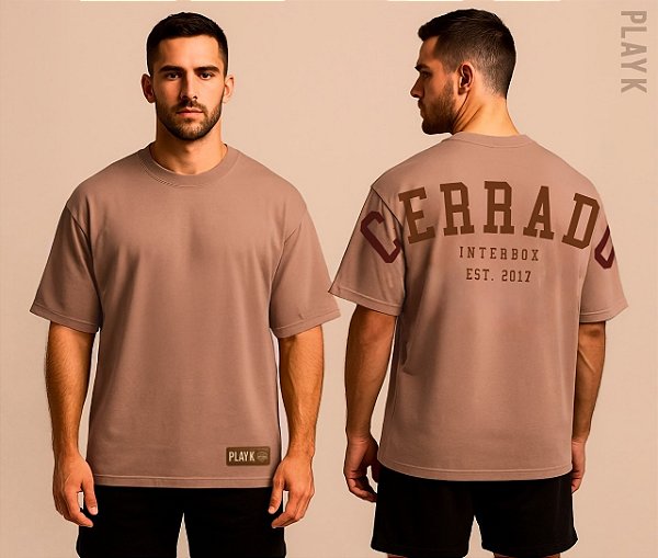 Camiseta Oversized - Cor Mocha Mousse