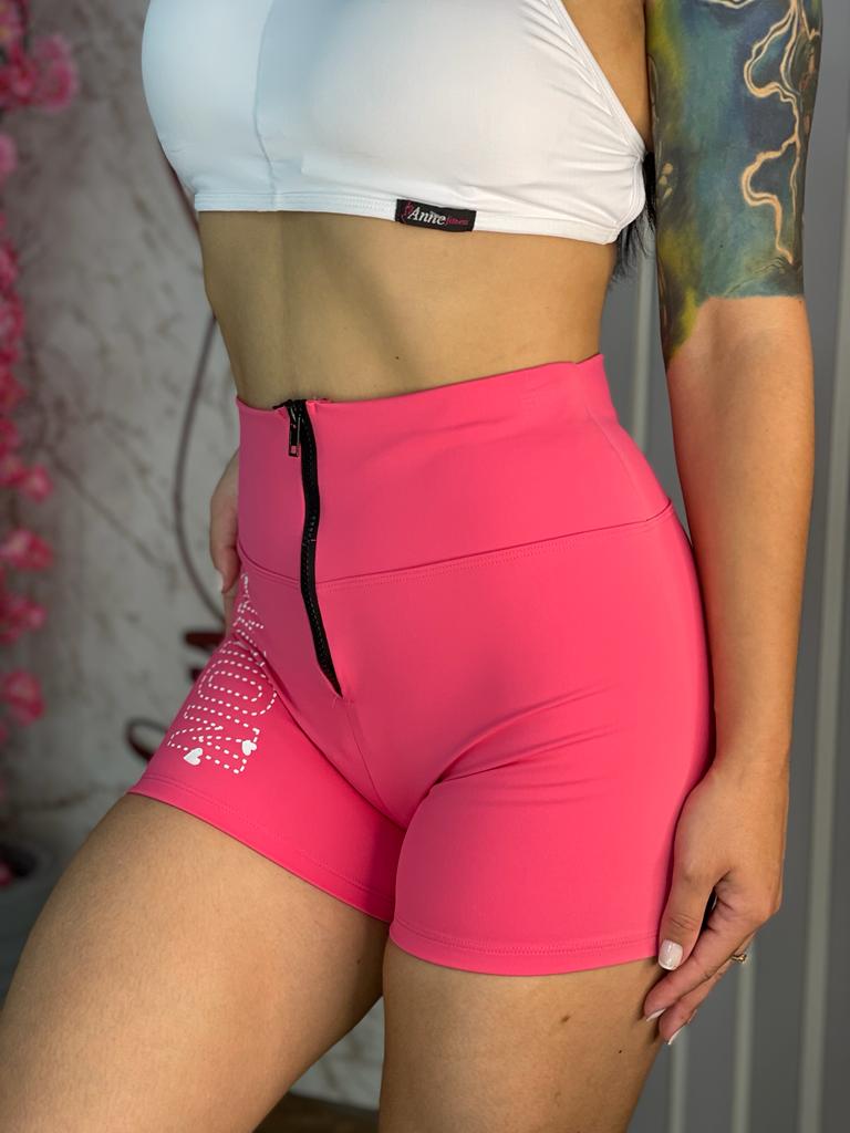 Shorts Tradicional Ziper - Pink