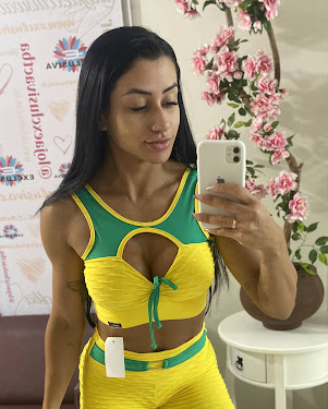 Top Brocado - Amarelo e Verde