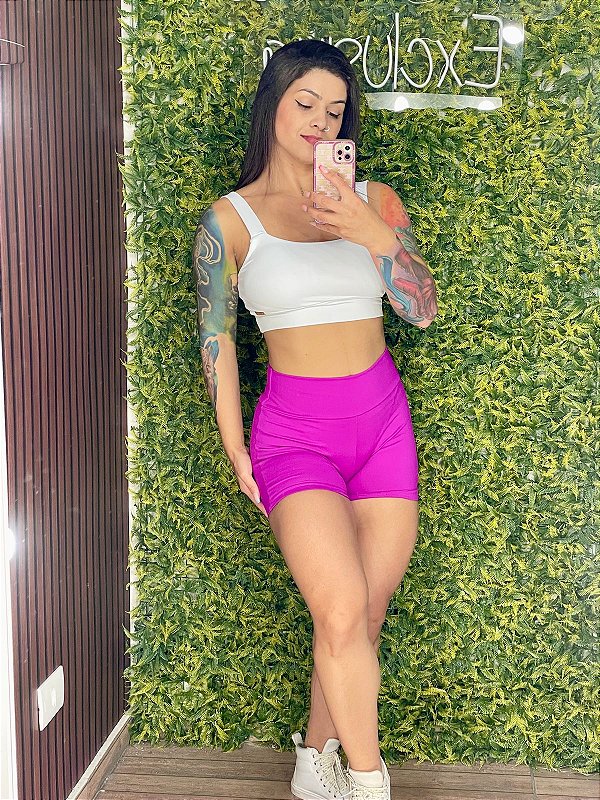 Shorts Tradicional Fúcsia - Veste P/M