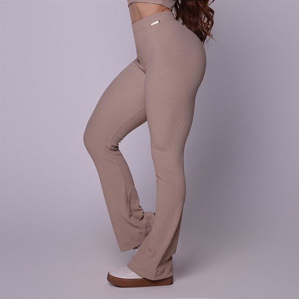 Legging Canelado/Jacquard Doce de leite - M/G 38 a 42/44