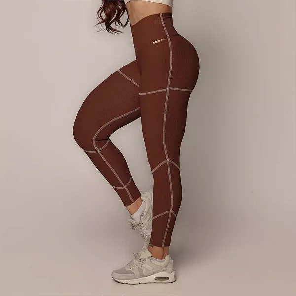 Legging Pump Empina Canelado Dolce - P/M/G 36 a 42