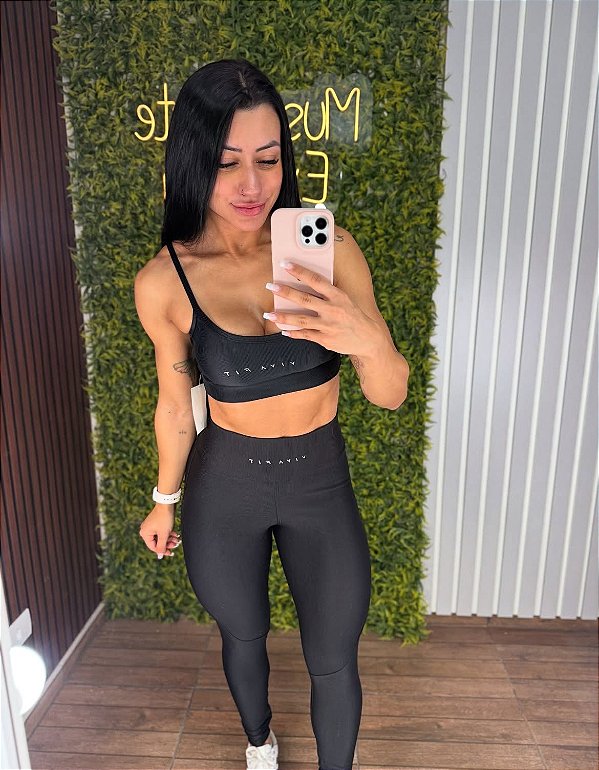 Legging Tradicional Viva Fit  Preto -  P