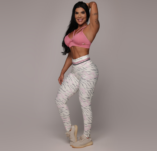Conjunto Empina Zebra Blush - Tamanho único 38 a 42