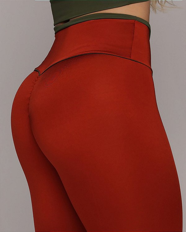 Legging Empjina Walk Bicolor Bordô - Tamanho único 38 a 42