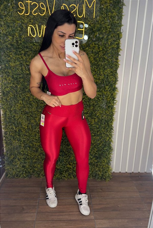 Conjunto Tradicional Glossy Vermelho -M - 38 a 42