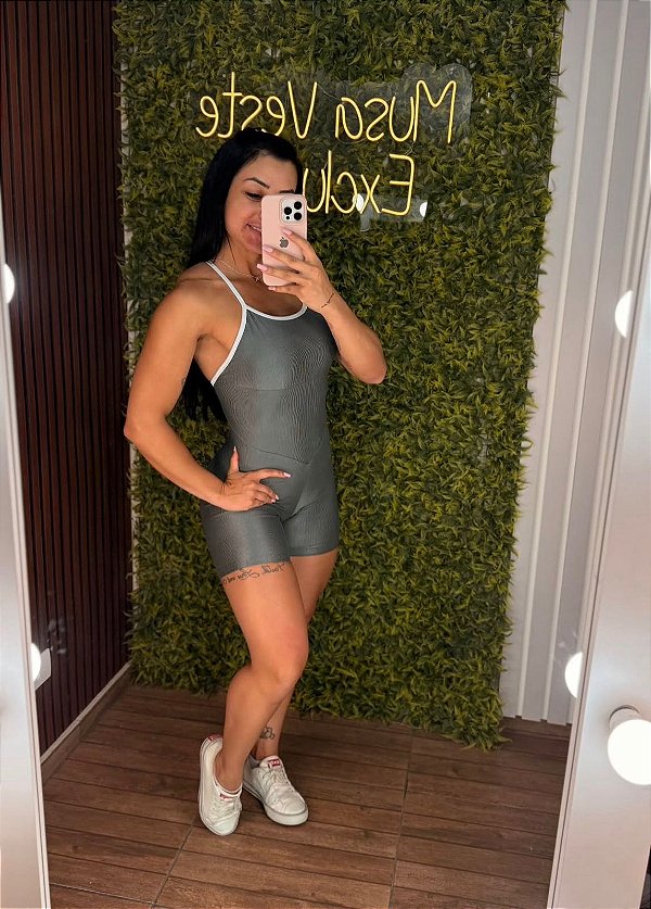 Macaquinho Semi Empina Cinza - Tamanho único - 38 ao 42