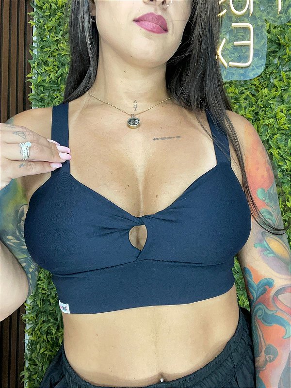 Top Nó Preto - Tamanho único