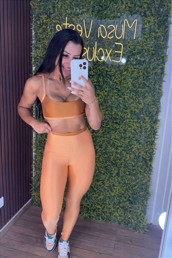 Conjunto Tradicional Laranja Duo - Tamanho único 38 a 42