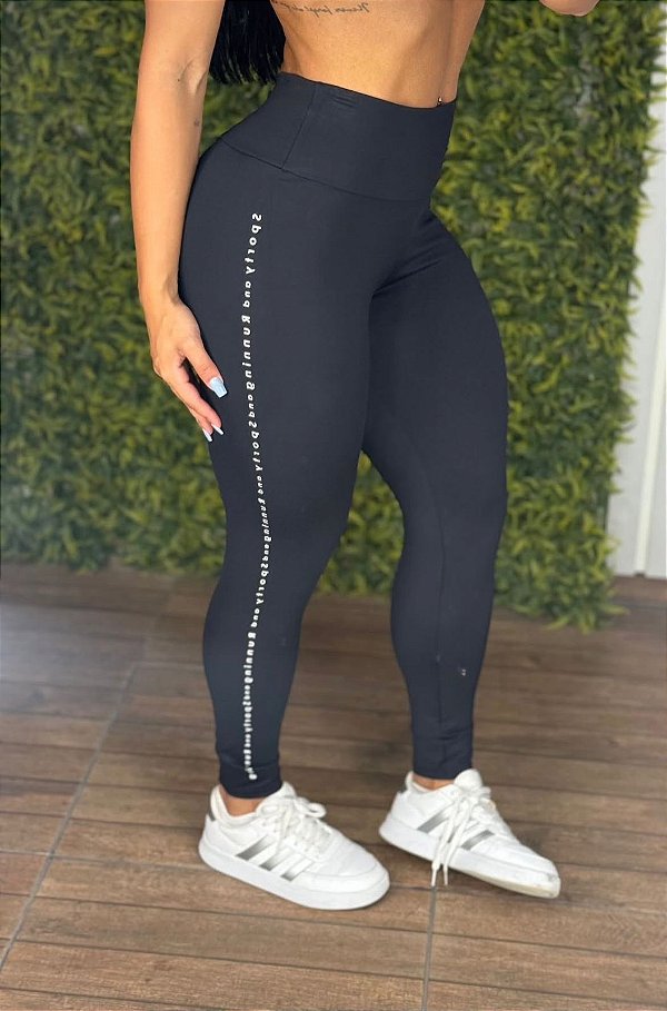 Legging Tradicional Fit Preta - Tamanho único 36 a 42