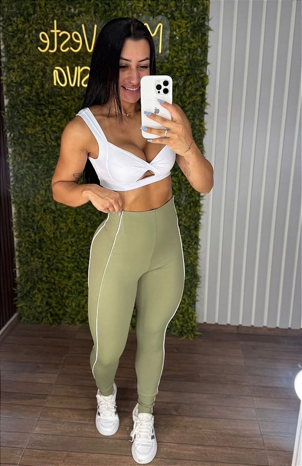 Legging Tradicional Hope Verde - Veste 36 a 40