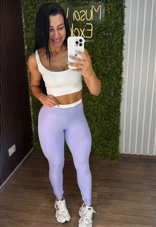 Legging Tradicional Luna Lilás - Tamanho único 38 a 42