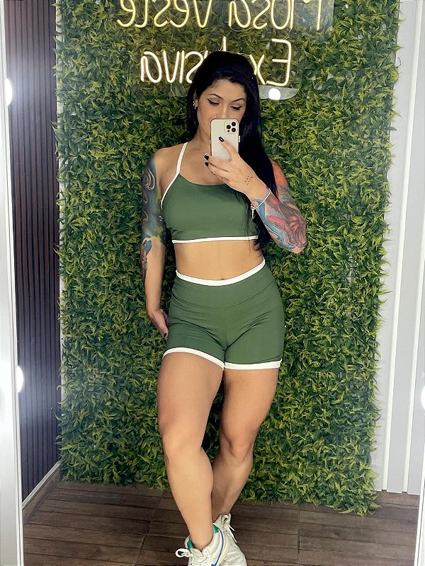 Conjunto Tradicional Ammy Verde - Veste P ao G